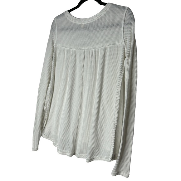 Free People We The Free Kai Henley Waffle Knit Babydoll Top Size XS - Picture 7 of 7